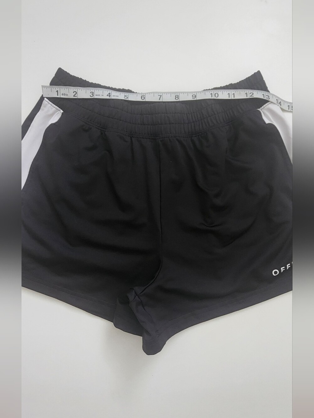 OFFLINE by Aerie Black Athletic Workout Shorts with White Stripes Size S / P